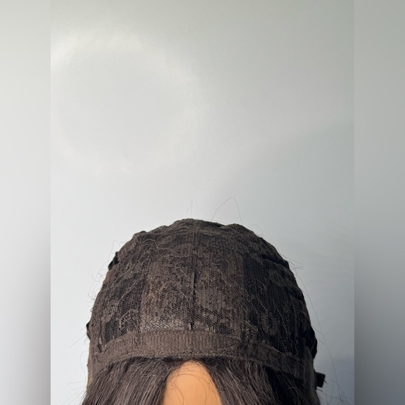 Long Wavy Brown Wig with Highlights – Natural Looking Heat Resistant Synthetic - Picture 10 of 11